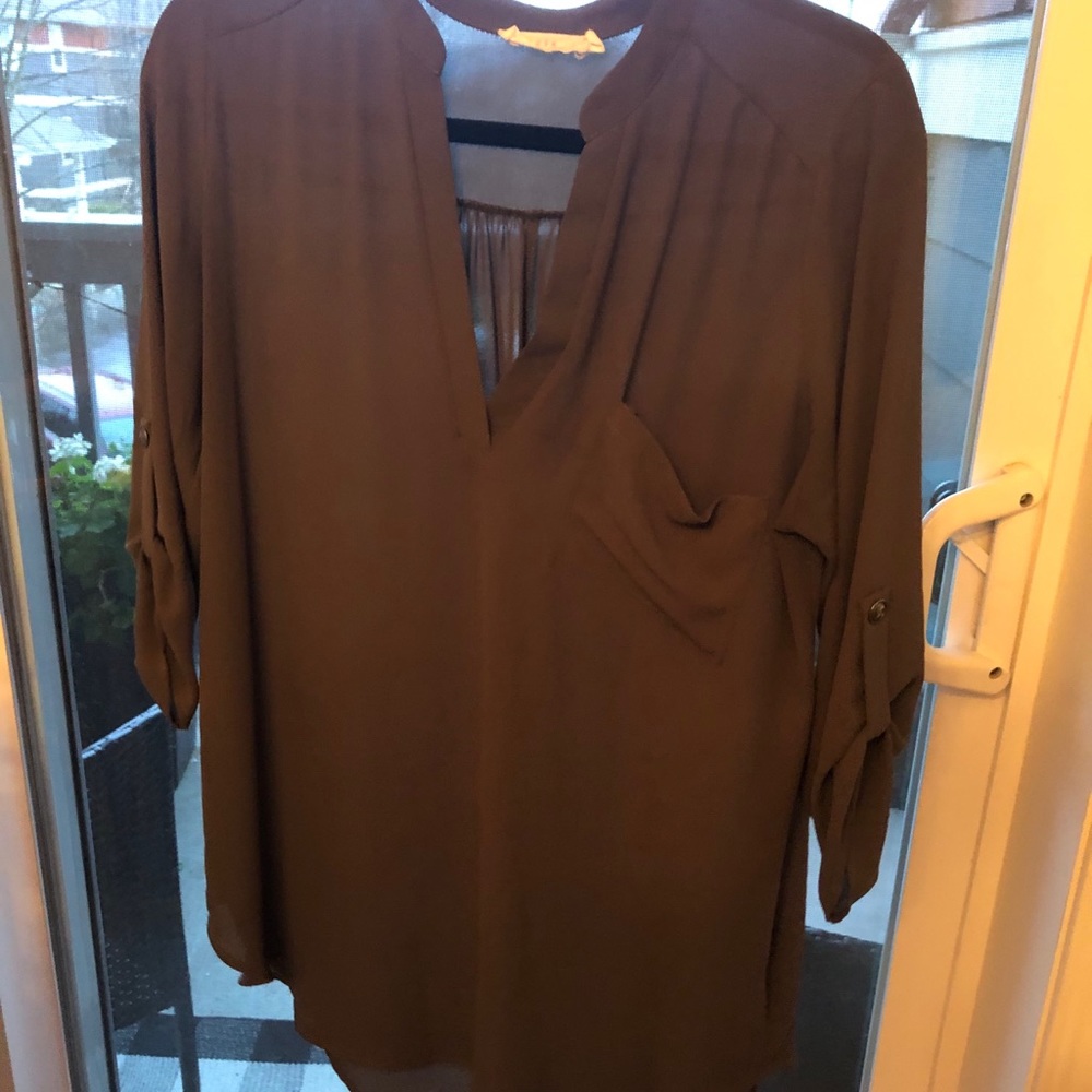 Blouse - olive green